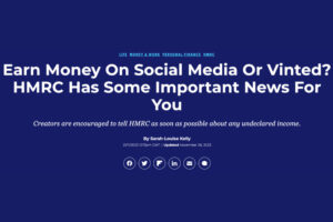 Earn money on social media or vinted