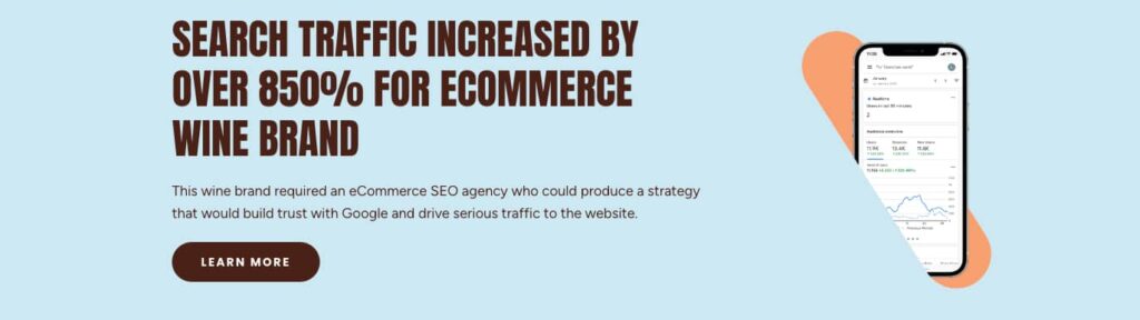 ecommerce wine brand results