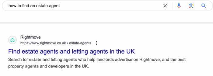 how to find an estate agent meta description